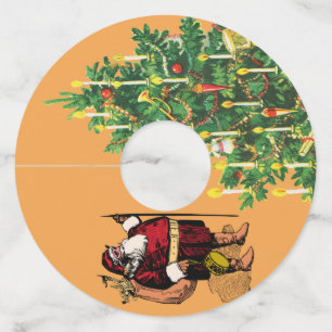 ワイングラスラベルのコーディネート ワイングラスタグ