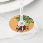 ワイングラスラベルのコーディネート ワイングラスタグ (クローズアップ)