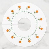 ワイングラスラベル – ダフォジルとカレンダー ワイングラスタグ (裏面)