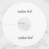 ワイングラスラベルIDマーカー紙カスタマイズ ワイングラスタグ (正面)