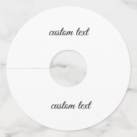 ワイングラスラベルIDマーカー紙カスタマイズ ワイングラスタグ (正面)