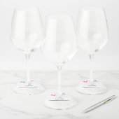 ワイングラスラベルIDマーカー紙結婚の ワイングラスタグ (セット)