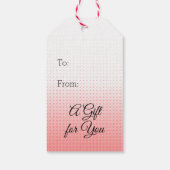 ワイングラスレトロの女性への贈り物応援 ギフトタグ (裏面)
