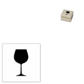 ワイングラスロイヤリティスタンプ ラバースタンプ (押印)