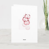 ワイングラスワインをテーマにしたサンキューカード サンキューカード (裏面)