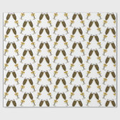 ワイングラス包装紙 ラッピングペーパー (フラット)