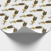 ワイングラス包装紙 ラッピングペーパー (角)