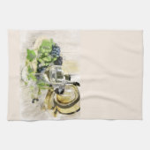 ワイングラス及びフルーツキッチンタオル キッチンタオル (横)