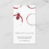 ワイングラス及びボトルヴィンテージ | ワイン染色 名刺 (裏面)