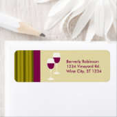 ワイングラス差出人住所ラベル ラベル (インサイチュ)