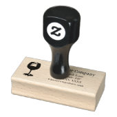 ワイングラス店のカスタムスタンプ ラバースタンプ