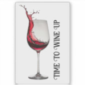 ワイングラス引用文 シール (正面)