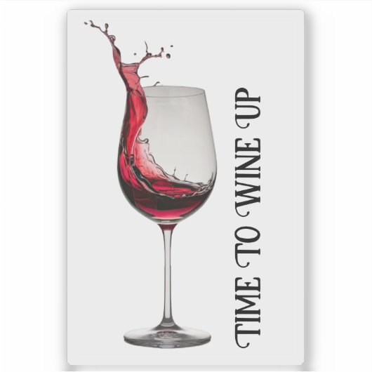 ワイングラス引用文 シール (正面)