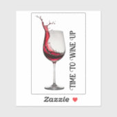 ワイングラス引用文 シール (シート)