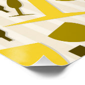 ワイングラス模様 ポスター (コーナー)