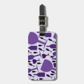 ワイングラス模様 ラゲッジタグ (正面縦)