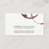 ワイングラス模様 |ワイナリー 名刺 (裏面)