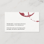 ワイングラス注 | ブドウ畑 名刺 (裏面)