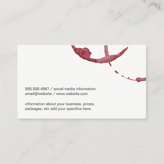 ワイングラス注 | ブドウ畑 名刺 (裏面)