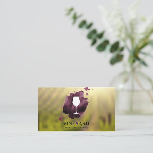 ワイングラス畑 名刺 (スタンド正面)