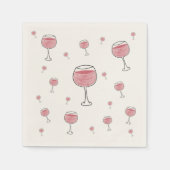 ワイングラス紙ナプキン スタンダードカクテルナプキン (正面)