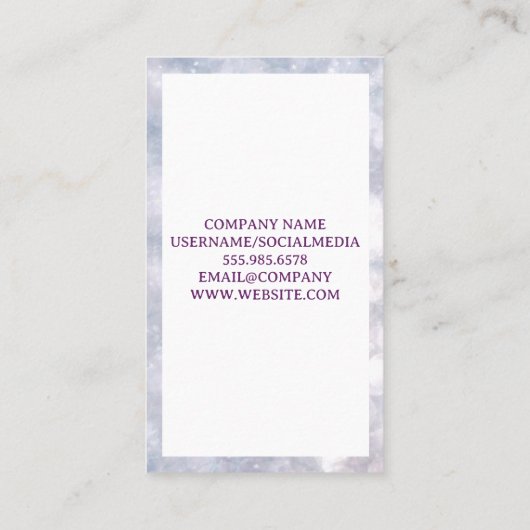 ワイングラス葡萄のロゴ 名刺 (裏面)