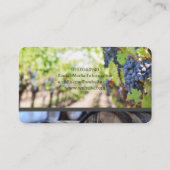 ワイングラス試飲 | ワイン樽 名刺 (裏面)