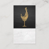 ワイングラス金属スプラッシュ 名刺 (裏面)