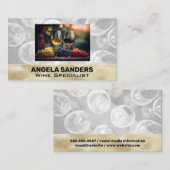 ワイングラス | ぶどう | ブドウ畑 名刺 (正面/裏面)