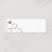 ワイングラス | ぶどう | 水彩画 スキニー名刺 (裏面)