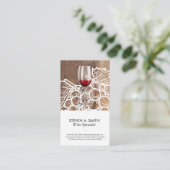 ワイングラス | ウッド | ぶどう 名刺 (スタンド正面)