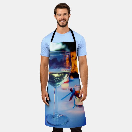 ワイングラス エプロン (着用した状態)