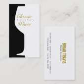 ワイングラス | カウンター宇宙 名刺 (正面/裏面)