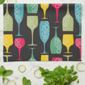 ワイングラス キッチンタオル (折り畳み)