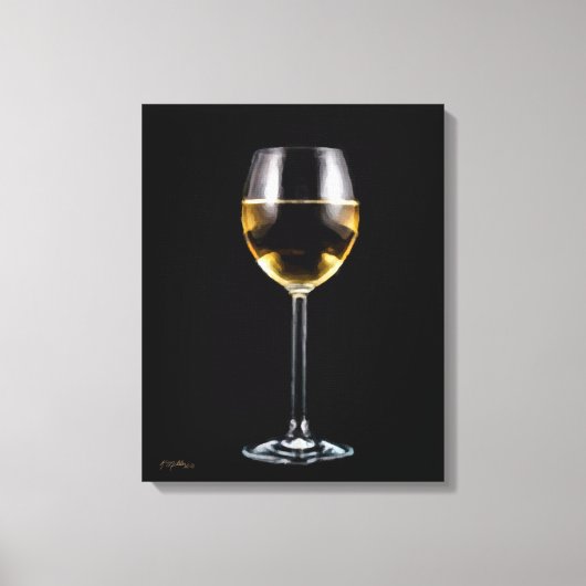 ワイングラス キャンバスプリント (正面)