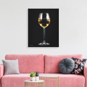 ワイングラス キャンバスプリント (インサイチュ (リビング))