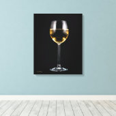 ワイングラス キャンバスプリント (インサイチュ (ウッドフロア))