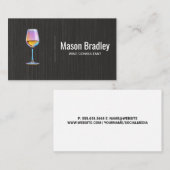 ワイングラス | コンサルタント 名刺 (正面/裏面)