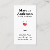 ワイングラス |ステイン 名刺 (裏面)