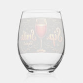 ワイングラス ステムなしワイングラス (裏面)