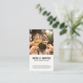 ワイングラス・トースト 名刺 (スタンド正面)