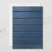 ワイングラス、ハイビスカスブルーウッドキンセアニェラ 招待状 (裏面)