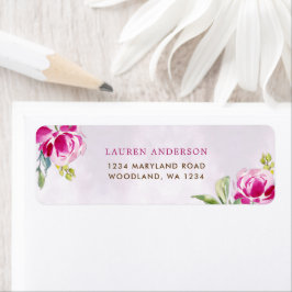 ワイングラス フラワーブライダルシャワー ラベル