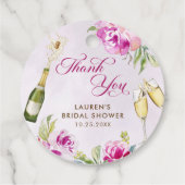 ワイングラス フラワー ブライダルシャワー フェイバータグ (裏面)