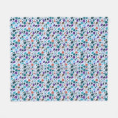 ワイングラス! フリースブランケット (正面(横))