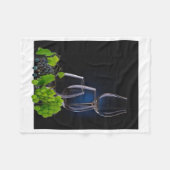 ワイングラス フリース ブランケット (正面(横))