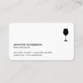 ワイングラス | ブドウ畑 | ソムリエ 名刺 (裏面)