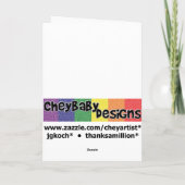 ワイングラス – ベルト誕生日カード カード (裏面)