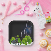 ワイングラス ペーパープレート (パーティー)