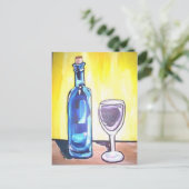 ワイングラス ポストカード (スタンド正面)